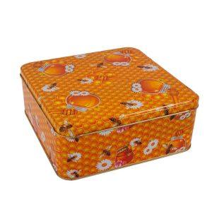 3 kg'lık Petek Bal Tenekesi - Çift Katlı Kare Petek Bal Teneke Kutu